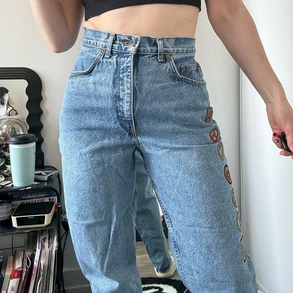 Vintage manager patchwork jeans - Picture 3 of 5